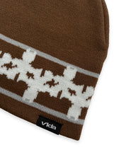 VIDA / Pattern Beanie / brown