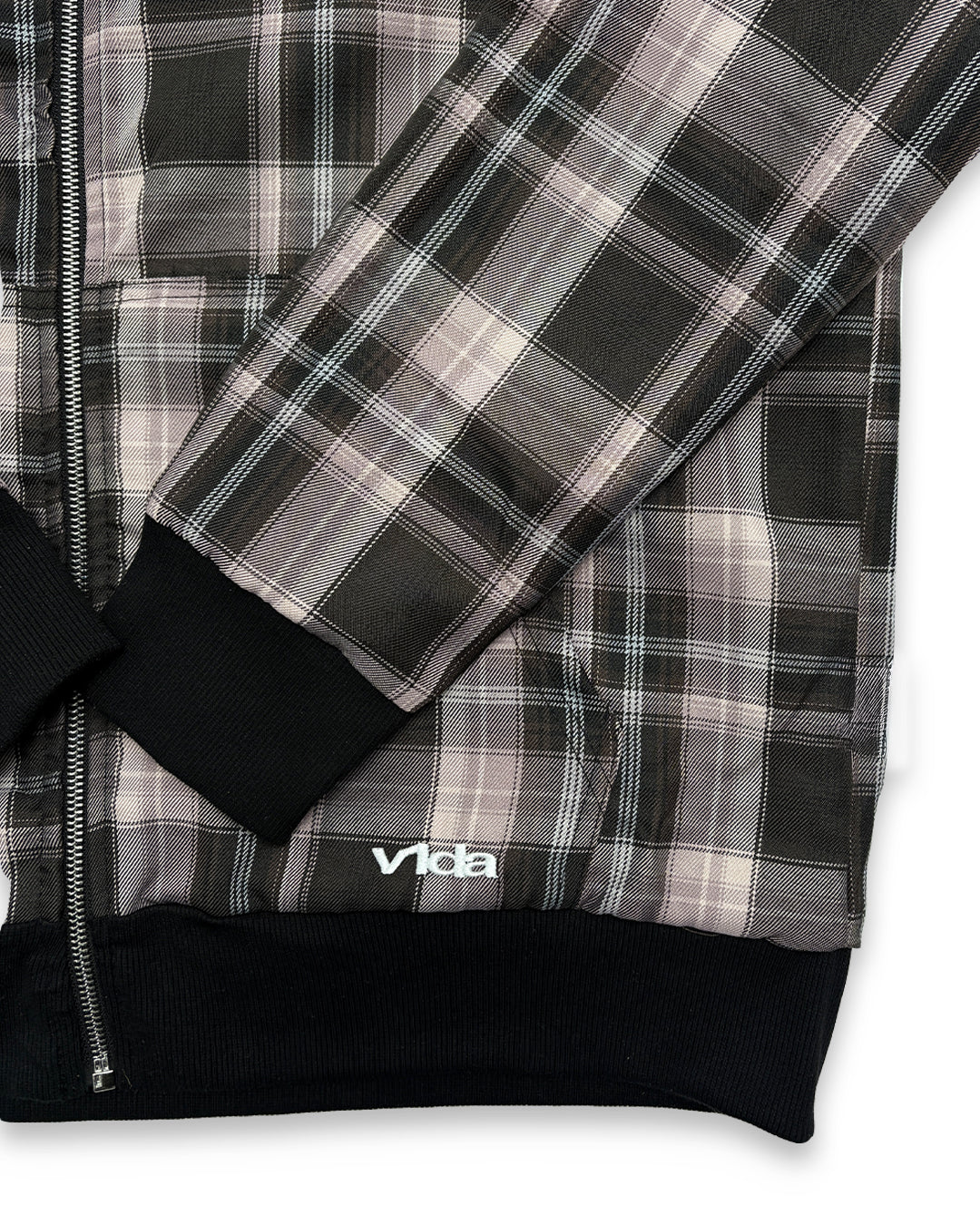 VIDA / Reversible Zip Jacket / black / pink