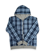 VIDA / Reversible Zip Jacket / grey/blue