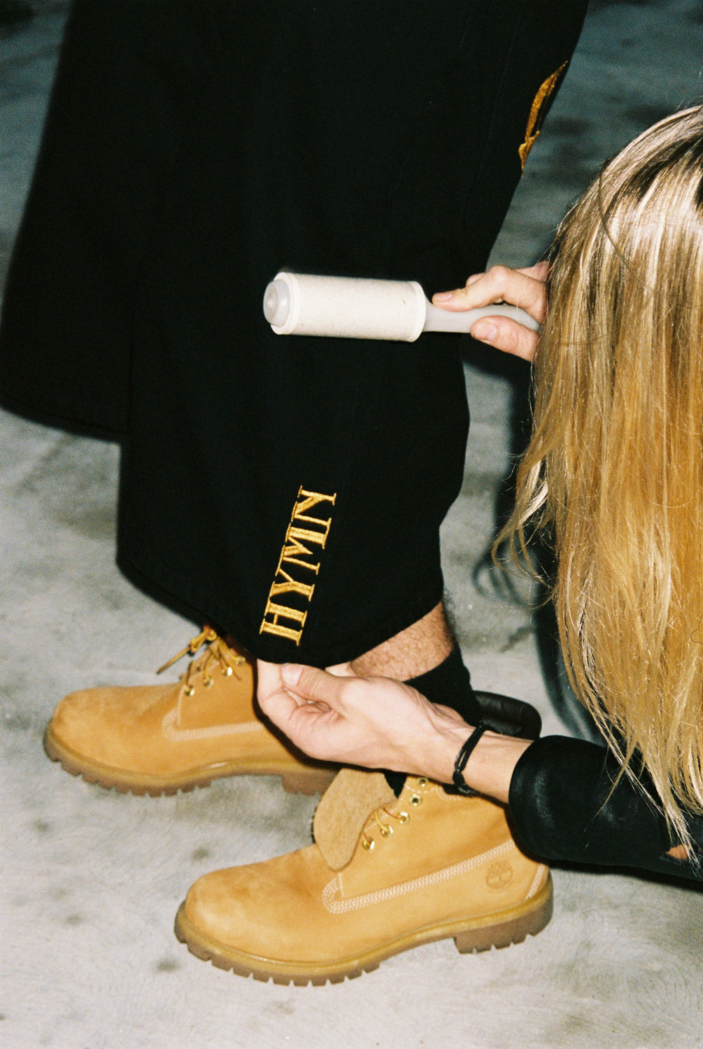 HYMN / Lazy Afternoon Denim Shorts - black