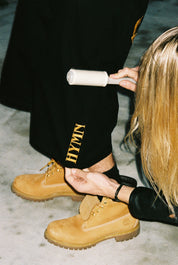 HYMN / Lazy Afternoon Denim Shorts - black