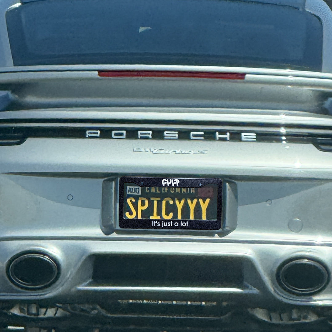 It's Just A Lot / license plate frame