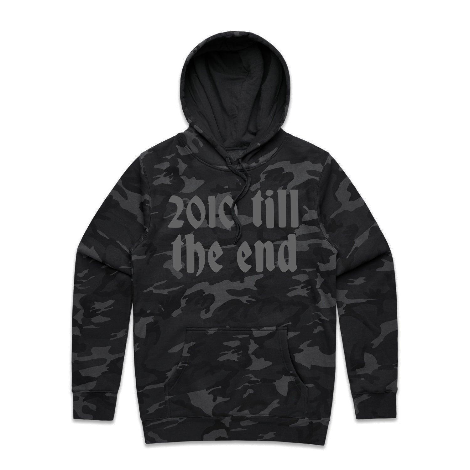Till the End Hoodie / black camo
